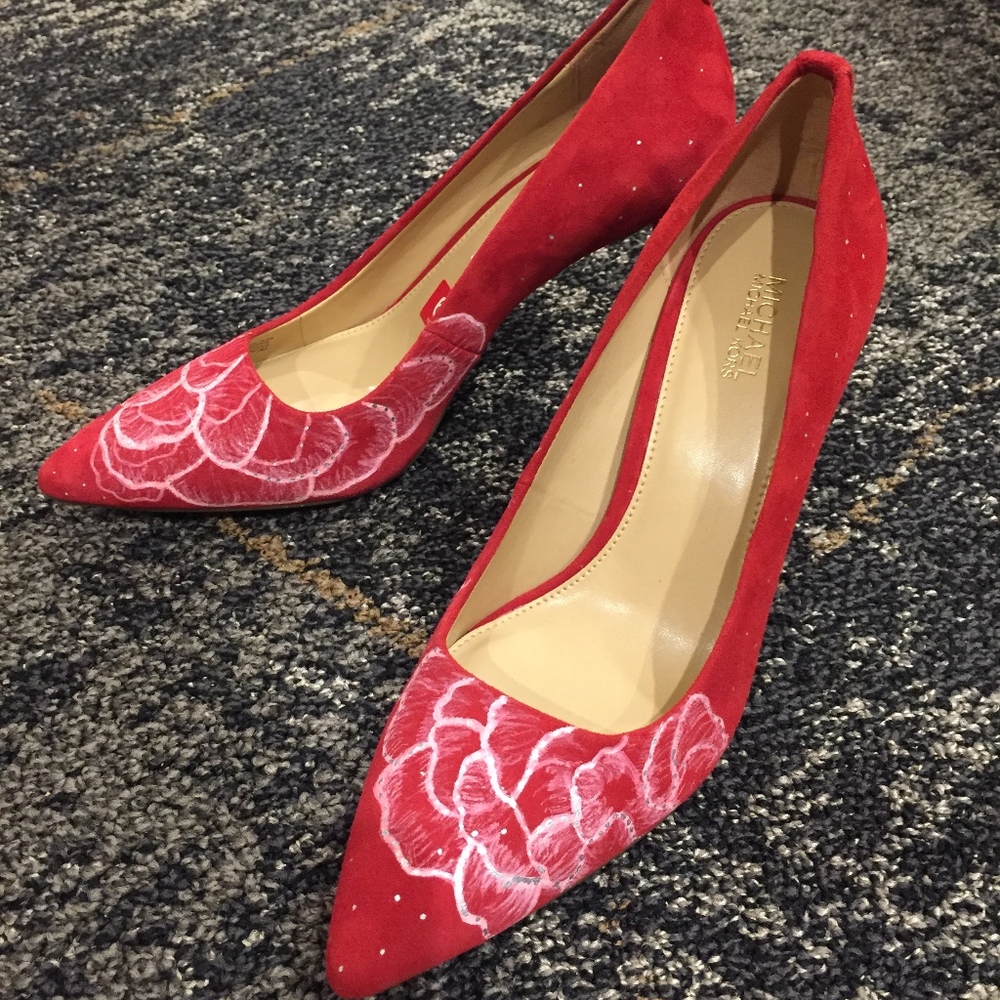 Custom painted Michael Kors heels